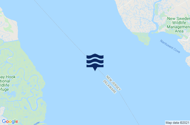 Ben Davis Point 3.2 n.mi. SW of, United Statesの潮見表地図