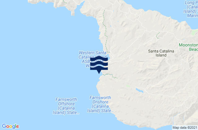 Ben Weston (Catalina Island), United Statesの潮見表地図