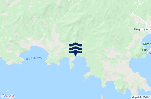 Bendoroto, Indonesiaの潮見表地図