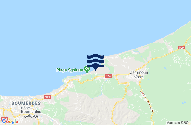 Beni Amrane, Algeriaの潮見表地図