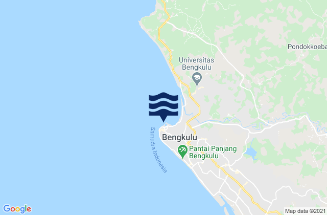 Benkulu, Indonesiaの潮見表地図