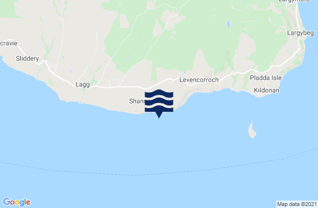 Bennan Head, United Kingdomの潮見表地図