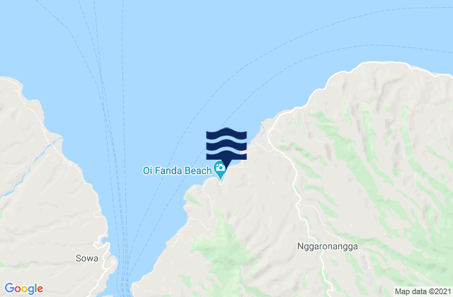 Bente, Indonesiaの潮見表地図