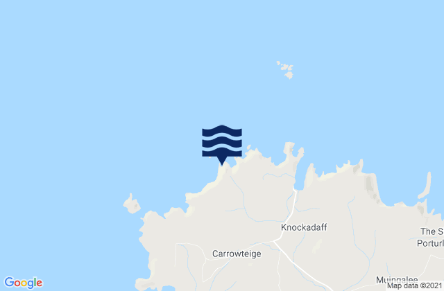 Benwee Head, Irelandの潮見表地図