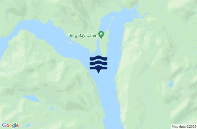 Berg Bay, United Statesの潮見表地図