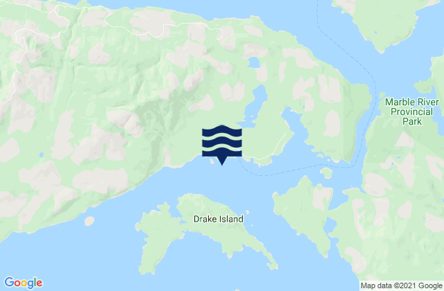 Bergh Cove, Canadaの潮見表地図