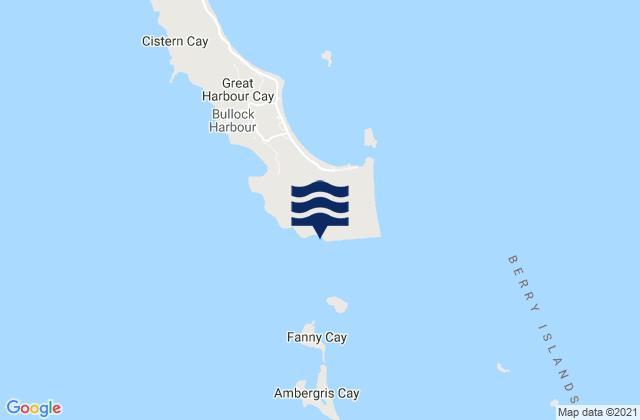 Berry Islands District, Bahamasの潮見表地図