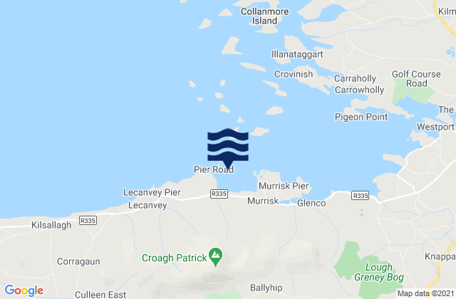 Bertra Beach (Murrisk), Irelandの潮見表地図