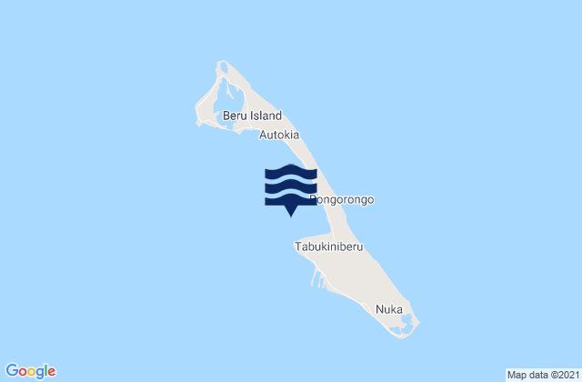 Beru, Kiribatiの潮見表地図
