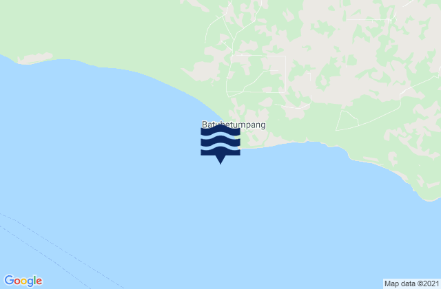 Besar Island Bangka Strait, Indonesiaの潮見表地図