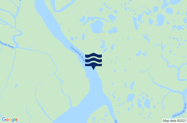 Bethel Kuskokwim River, United Statesの潮見表地図