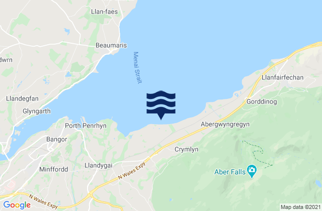Bethesda, United Kingdomの潮見表地図