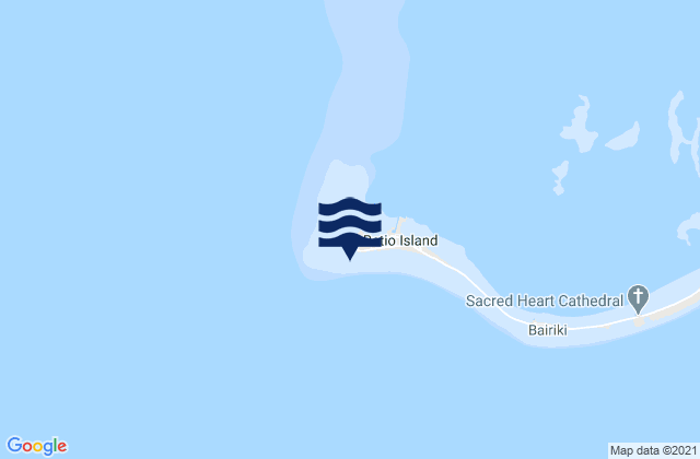 Betio (Tarawa), Kiribatiの潮見表地図
