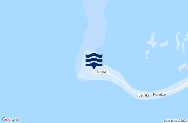 Betio Village, Kiribatiの潮見表地図