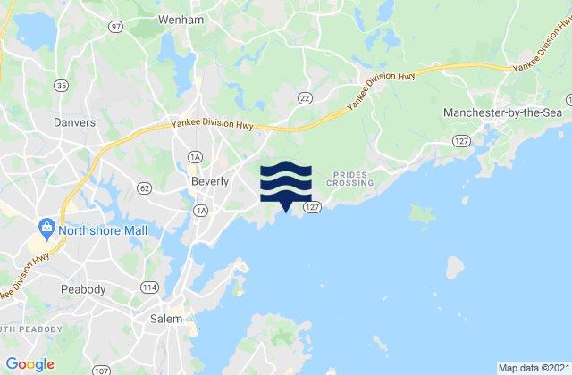 Beverly Cove, United Statesの潮見表地図