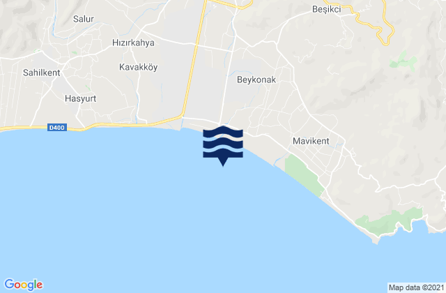 Beykonak, Turkeyの潮見表地図