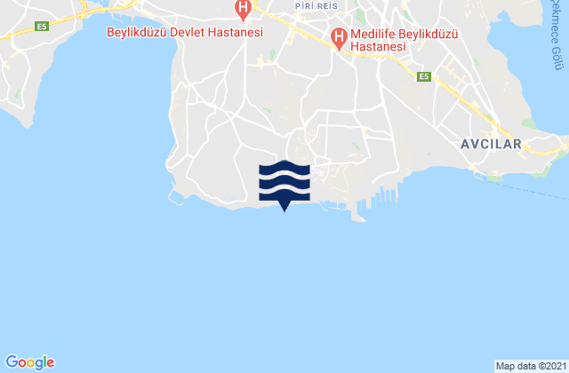 Beylikdüzü, Turkeyの潮見表地図