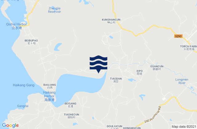 Biaojiao, Chinaの潮見表地図