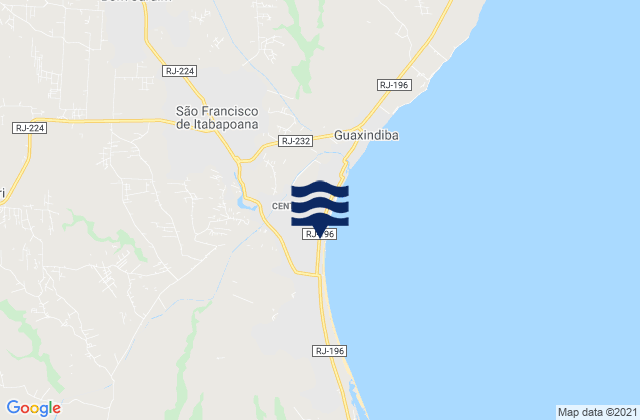 Biboca, Brazilの潮見表地図