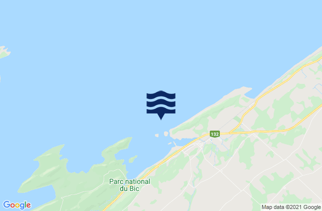 Bic, Canadaの潮見表地図
