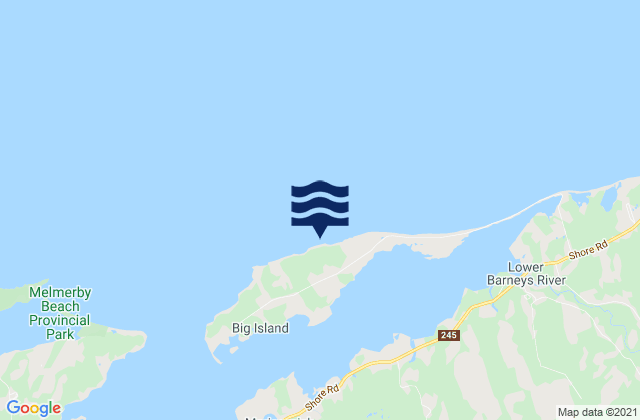 Big Merigomish Island, Canadaの潮見表地図