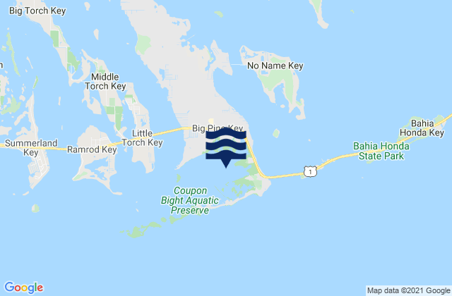 Big Pine Key (Coupon Bight), United Statesの潮見表地図