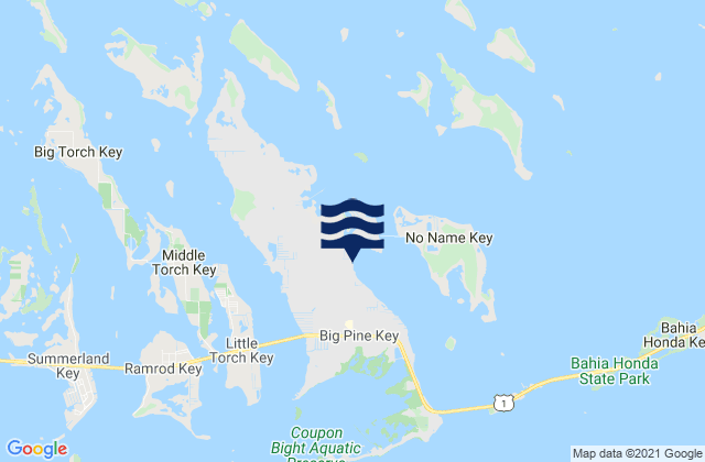 Big Pine Key (Doctors Arm Bogie Channel), United Statesの潮見表地図