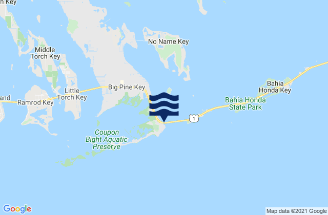 Big Pine Key (Spanish Harbor), United Statesの潮見表地図