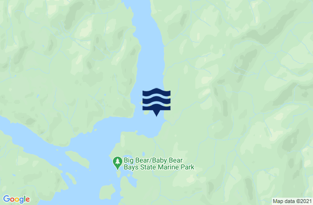 Big Rose Island, United Statesの潮見表地図