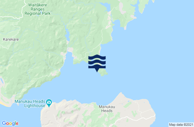 Bigsea Bay, New Zealandの潮見表地図