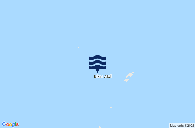 Bikar Atoll, Marshall Islandsの潮見表地図