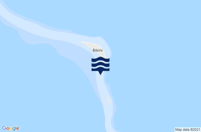 Bikini Atoll, Micronesiaの潮見表地図