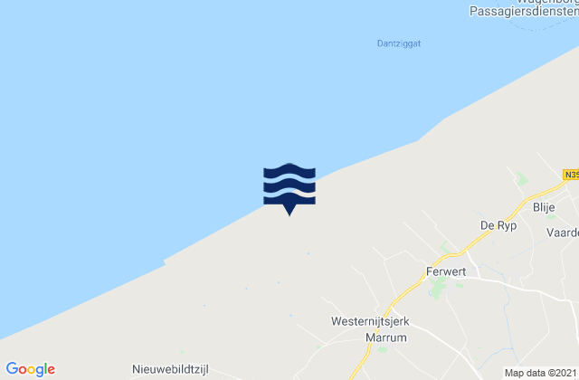 Bilgaard, Netherlandsの潮見表地図