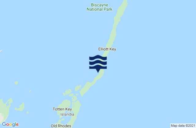 Billys Point (Elliott Key Biscayne Bay), United Statesの潮見表地図
