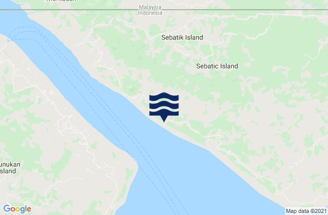 Binalawan, Indonesiaの潮見表地図