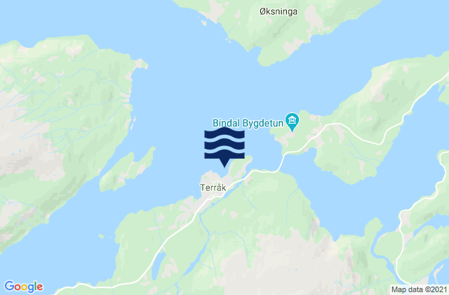 Bindal, Norwayの潮見表地図