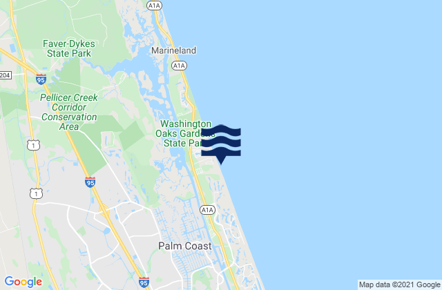 Bing Landing, United Statesの潮見表地図