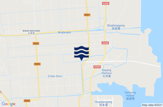 Bingfang, Chinaの潮見表地図