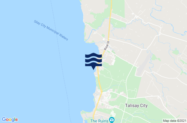Binonga, Philippinesの潮見表地図