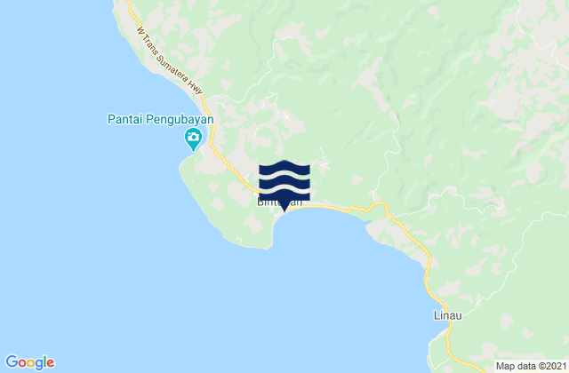 Bintuhan, Indonesiaの潮見表地図