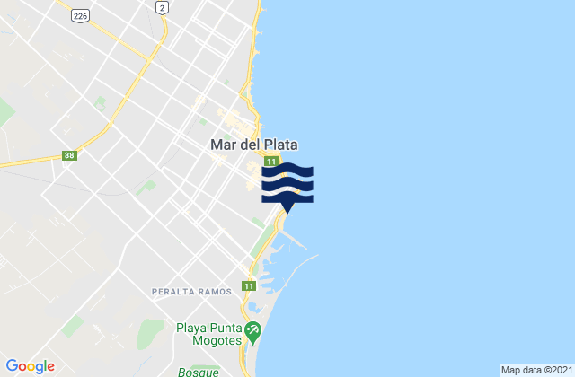 Biologia (Mar del Plata), Argentinaの潮見表地図