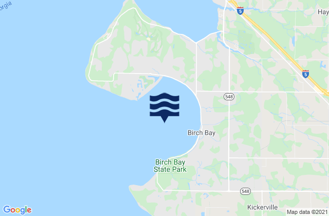 Birch Bay, United Statesの潮見表地図