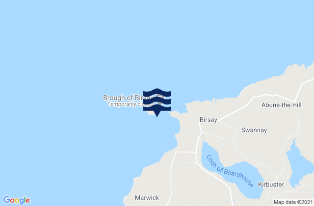 Birsay Bay, United Kingdomの潮見表地図
