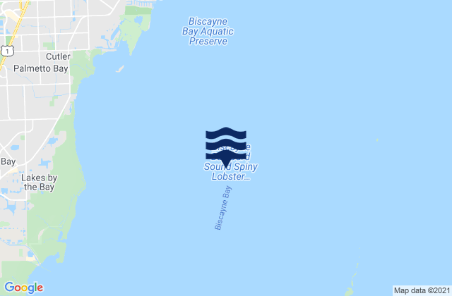 Biscayne Bay, United Statesの潮見表地図