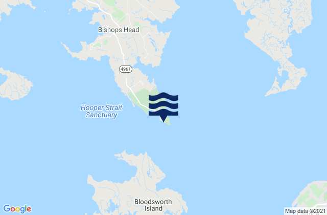 Bishops Head Hooper Strait, United Statesの潮見表地図