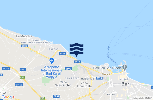 Bitetto, Italyの潮見表地図