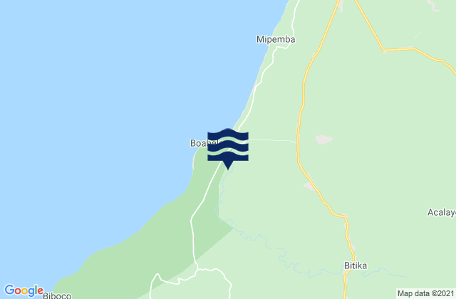 Bitica, Equatorial Guineaの潮見表地図