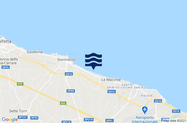 Bitonto, Italyの潮見表地図