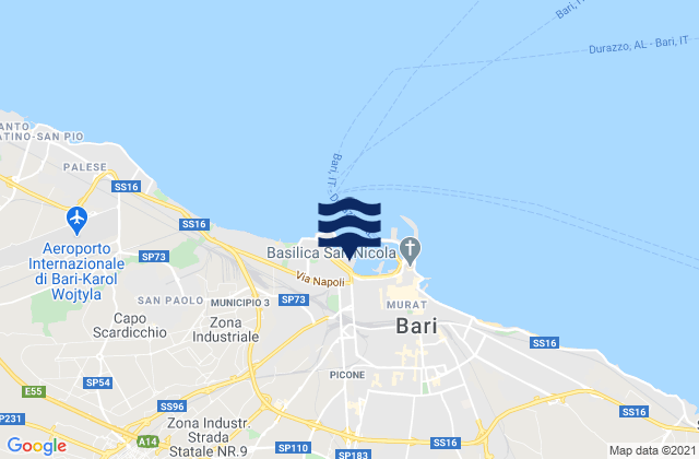 Bitritto, Italyの潮見表地図