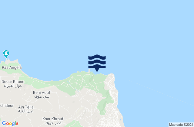 Bizerte Nord, Tunisiaの潮見表地図
